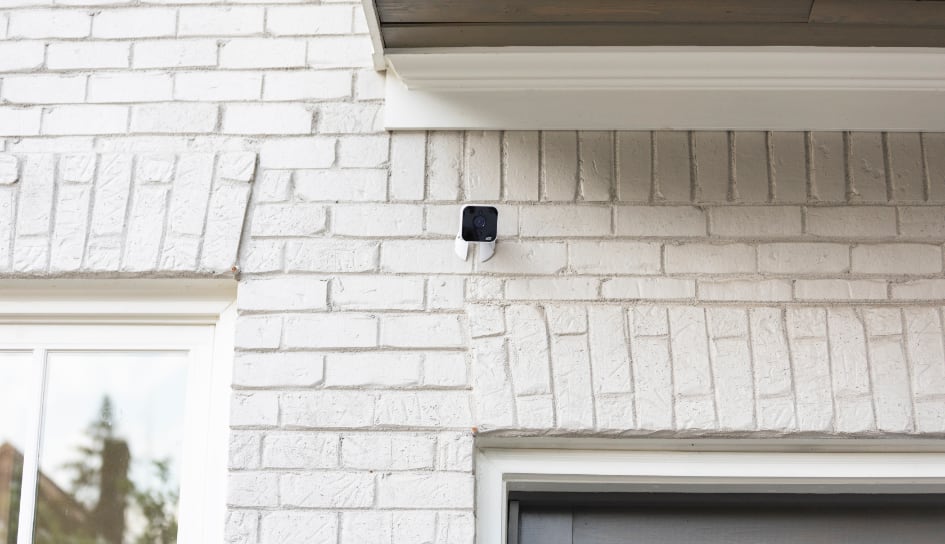 ADT outdoor camera on a Bellingham home